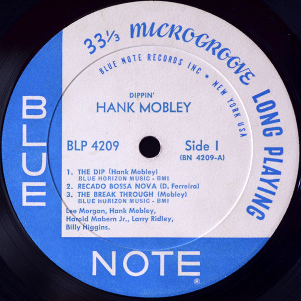 Hank Mobley - Dippin' - VG+ (VG Cover) LP Record USA Mono Original Pressing Vinyl - Jazz / Hard Bop - Shuga Records