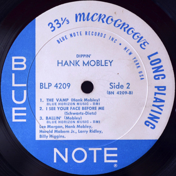 Hank Mobley - Dippin' - VG+ (VG Cover) LP Record USA Mono Original Pressing Vinyl - Jazz / Hard Bop - Shuga Records