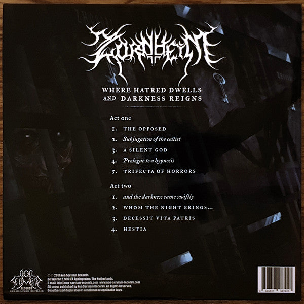 Zornheym - Where Hatred Dwells And Darkness Reigns - Mint- LP Record 2018 Black Metal / Death Metal - Shuga Records