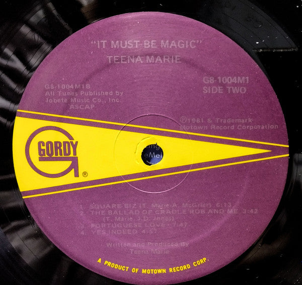Teena Marie - It Must Be Magic - VG+ LP Record 1981 Gordy USA Original Vinyl - Soul / Disco / Funk - Shuga Records