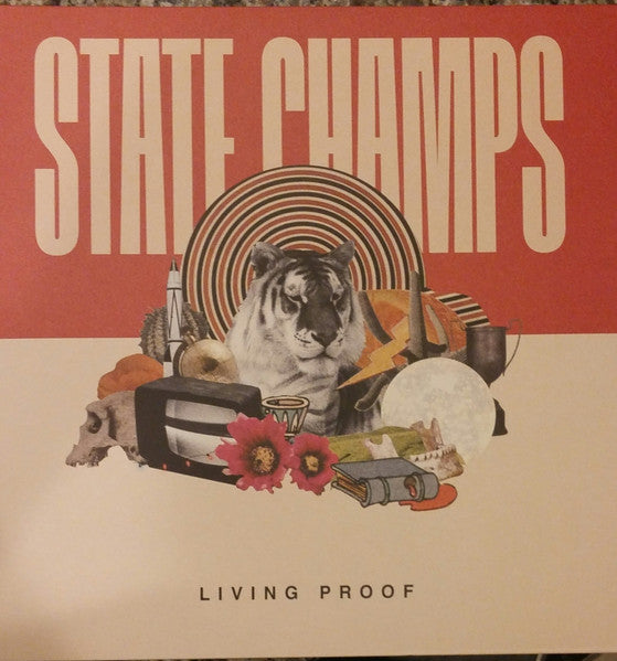 State Champs - Living Proof - Mint- LP Record 2018 Pure Noise Tour Edition Red/Cream/Black Vinyl & Insert - Pop Punk - Shuga Records
