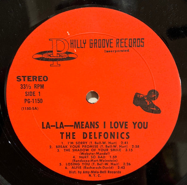 The Delfonics - La La Means I Love You - VG LP Record 1968 Philly Groove USA Original Vinyl - Soul / Funk - Shuga Records