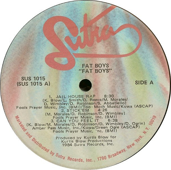 Fat Boys - Fat Boys - VG+ LP Record 1984 Sutra USA Original Vinyl - Hip Hop / Beatbox / Boom Bap - Shuga Records