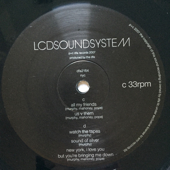 LCD Soundsystem - Sound of Silver (2007) - Mint- 2 LP Record 2016 DFA Vinyl - Electro / Indie Rock / Disco - Shuga Records