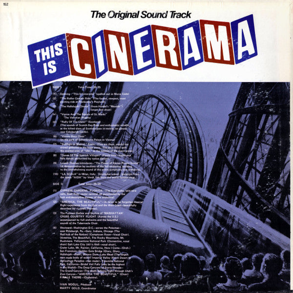 Lowell Thomas, Max Steiner – This Is Cinerama - VG+ LP Record 1973 Peter Pan USA Vinyl - Soundtrack - Shuga Records