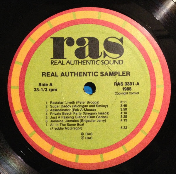 Various - The Real Authentic Sound Sampler - Mint- LP Record 1988 USA Vinyl - Reggae / Dub / Dancehall - Shuga Records