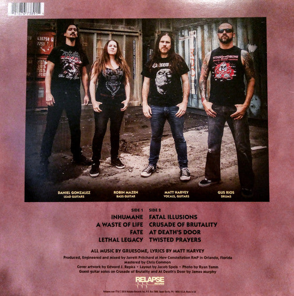 Gruesome - Twisted Prayers - New LP Record 2018 Relapse Vinyl, Insert & Download - Death Metal - Shuga Records
