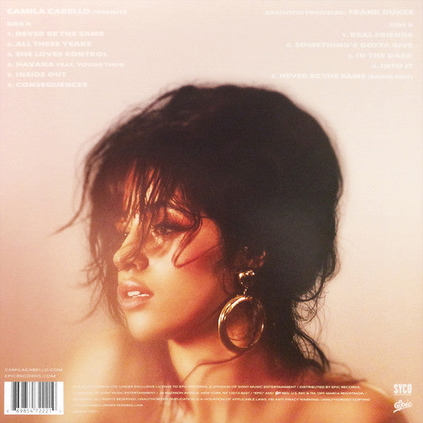 Camila Cabello - Camila - New LP Record 2018 Epic Syco USA Red Vinyl - Pop / Latin - Shuga Records
