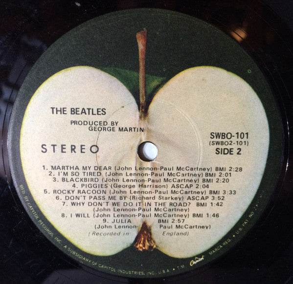 The Beatles - The White Album - VG (VG- Cover / low grade) 2 LP Record 1968 Apple USA Originala Vinyl, Numbered & Poster - Pop Rock / Psychedelic Rock - Shuga Records
