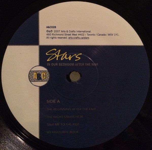Stars – In Our Bedroom After The War - Mint- 2 LP Record 2007 Arts & Crafts 180 gram Vinyl & Download - Indie Rock / Pop Rock - Shuga Records