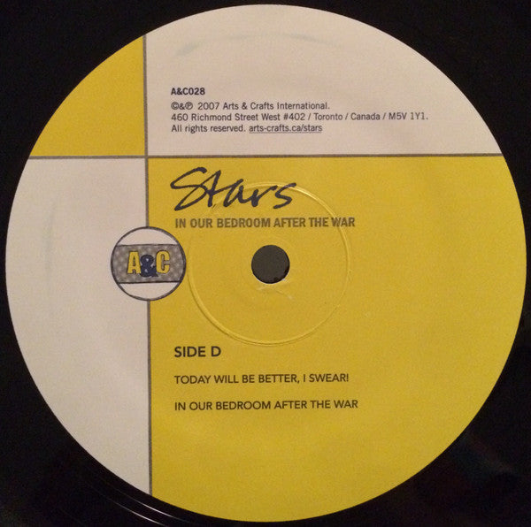 Stars – In Our Bedroom After The War - Mint- 2 LP Record 2007 Arts & Crafts 180 gram Vinyl & Download - Indie Rock / Pop Rock - Shuga Records