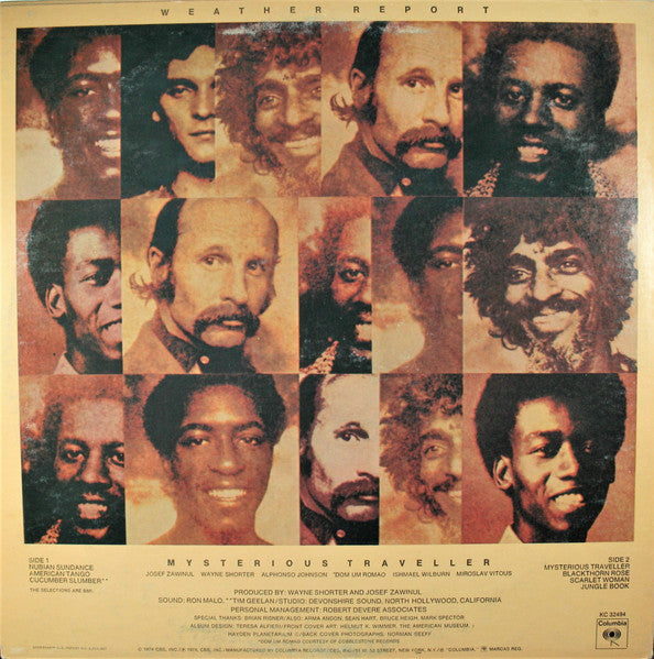 Weather Report - Mysterious Traveller - VG+ LP Record 1974 Columbia USA Vinyl - Jazz / Fusion / Avant-garde Jazz - Shuga Records