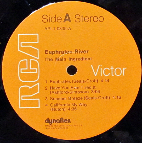 The Main Ingredient - Euphrates River - Mint- LP Record 1974 RCA USA Vinyl - Soul / Funk - Shuga Records