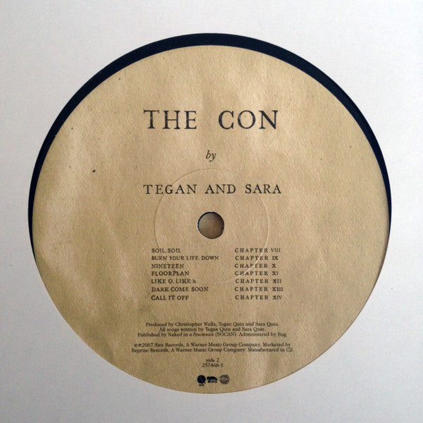 Tegan And Sara - The Con - Mint- LP Record 2007 Sire Original Vinyl & CD - Indie Rock / Folk Rock - Shuga Records