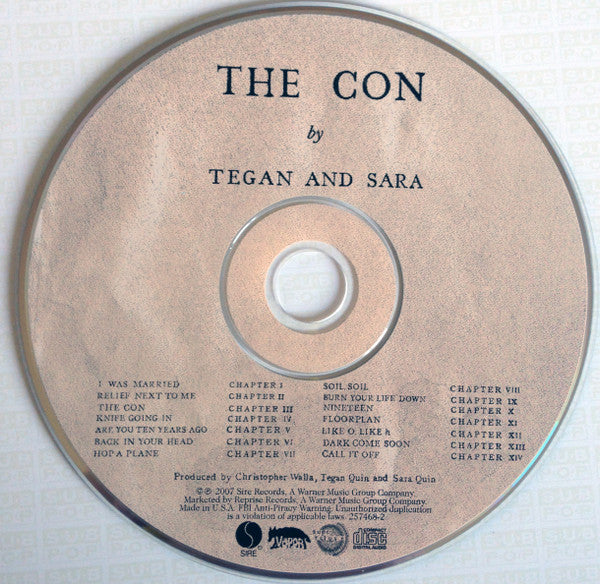 Tegan And Sara - The Con - Mint- LP Record 2007 Sire Original Vinyl & CD - Indie Rock / Folk Rock - Shuga Records