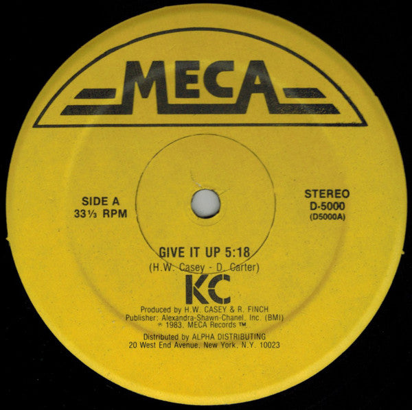 KC - Give It Up / Are You Ready? - Mint- 12" Single Record 1983 MECA USA Original Vinyl - Disco / Dance-pop - Shuga Records