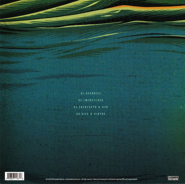DENTED COVER - Dens - No Small Tempest - New EP Record Facedown Ocean Waves Splatter Vinyl - Alternative Rock / Post-Hardcore
