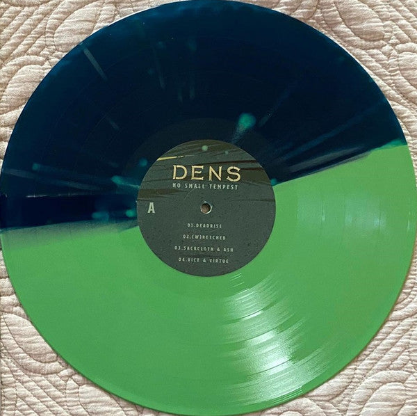DENTED COVER - Dens - No Small Tempest - New EP Record Facedown Ocean Waves Splatter Vinyl - Alternative Rock / Post-Hardcore