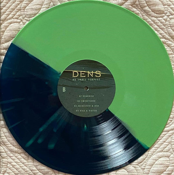 DENTED COVER - Dens - No Small Tempest - New EP Record Facedown Ocean Waves Splatter Vinyl - Alternative Rock / Post-Hardcore