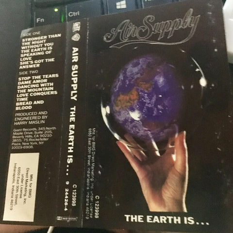 Air Supply – The Earth Is... - Used Cassette 1991 Giant Tape - Soft Rock