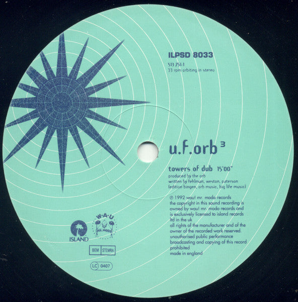 The Orb - U.F.Orb - VG+ 2 LP Record 1992 Island WAU! Mr. Modo UK Original Rare Vinyl - Ambient / Acid - Shuga Records