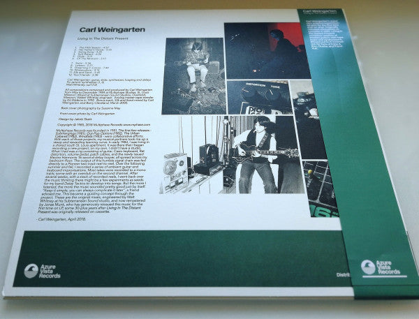 Carl Weingarten - Living In The Distant Present (1985) - Mint- LP Record 2018 Azure Vista Denmark Translucent Blue Vinyl & OBI - Electronic / Ambient - Shuga Records