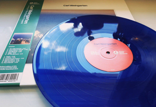 Carl Weingarten - Living In The Distant Present (1985) - Mint- LP Record 2018 Azure Vista Denmark Translucent Blue Vinyl & OBI - Electronic / Ambient - Shuga Records