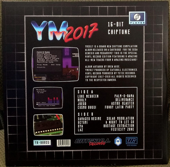 Various - YM2017 Sega Genesis / Megadrive - New LP Record 2018 Catskull Yetee USA Clear Vinyl & Download - Video Game Music / Chiptune - Shuga Records