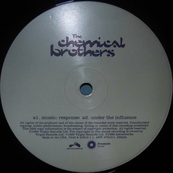 The Chemical Brothers - Surrender - VG+ 2 LP Record 1999 Astralwerks Freestyle Dust USA Original Vinyl - Big Beat / Breaks / Progressive Trance - Shuga Records