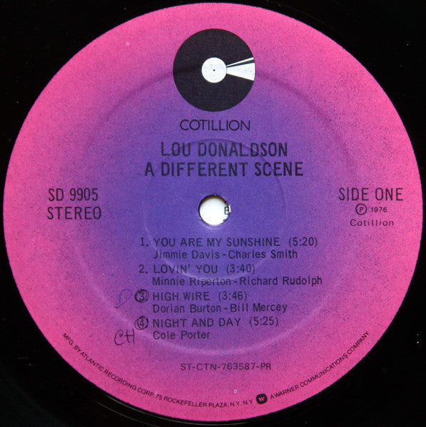 Lou Donaldson - A Different Scene - VG+ LP Record (VG- cover) 1976 Cotillion USA Original Vinyl - Jazz / Jazz-Funk / Disco - Shuga Records