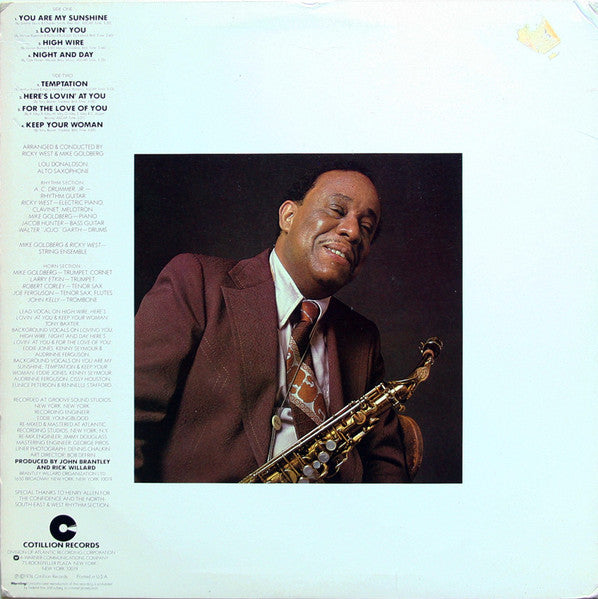 Lou Donaldson - A Different Scene - VG+ LP Record (VG- cover) 1976 Cotillion USA Original Vinyl - Jazz / Jazz-Funk / Disco - Shuga Records