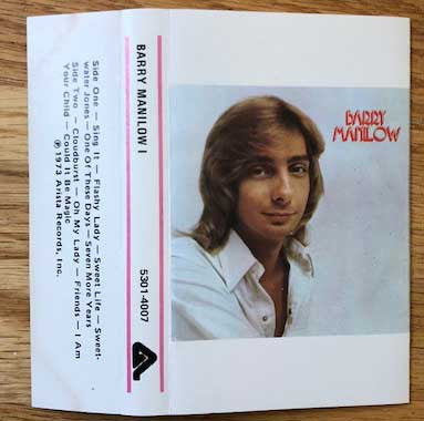 Barry Manilow – Barry Manilow I - Used Cassette 1975 Arista Tape - Pop