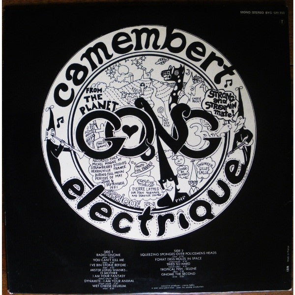 Gong – Camembert Electrique - Mint- LP Record 1971 BYG Actuel France Vinyl & 2x Inserts - Psychedelic Rock / Space Rock / Prog Rock