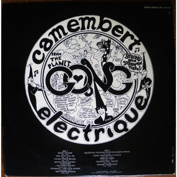 Gong – Camembert Electrique - Mint- LP Record 1971 BYG Actuel France Vinyl & 2x Inserts - Psychedelic Rock / Space Rock / Prog Rock - Shuga Records