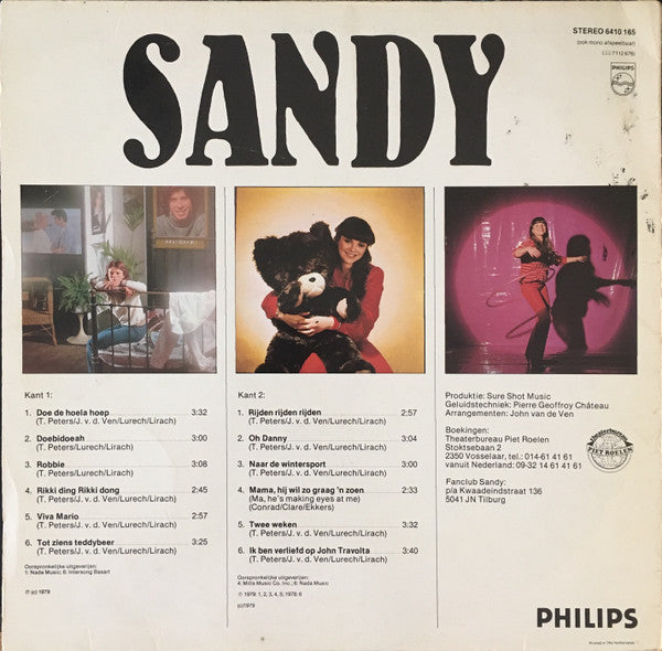 Sandy - Sandy - VG LP Record 1979 Philips Holland Vinyl - Pop / Europop - Shuga Records