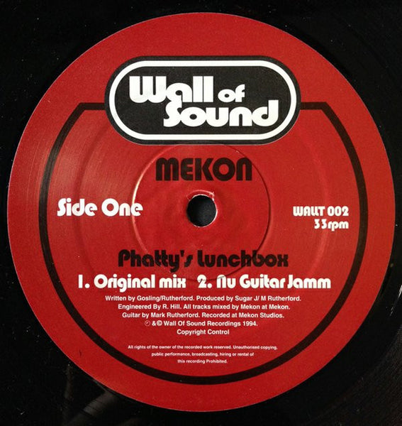 Mekon - Phatty's Lunchbox - VG 12" Single Record 1994 Wall Of Sound UK Vinyl - Electronic / Downtempo / Big Beat