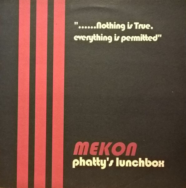 Mekon - Phatty's Lunchbox - VG 12" Single Record 1994 Wall Of Sound UK Vinyl - Electronic / Downtempo / Big Beat
