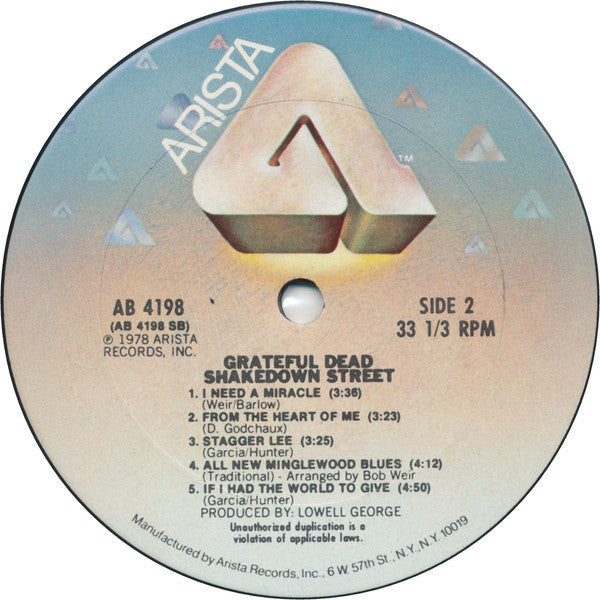 The Grateful Dead - Shakedown Street - VG+ (VG- cover) LP Record 1978 Arista USA Original Vinyl - Rock / Country Rock - Shuga Records