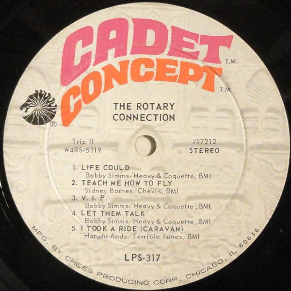 Rotary Connection ‎- Aladdin - VG LP Record 1968 Cadet Concept Original USA Vinyl Minnie Riperton - Soul / Psychedelic Rock - Shuga Records