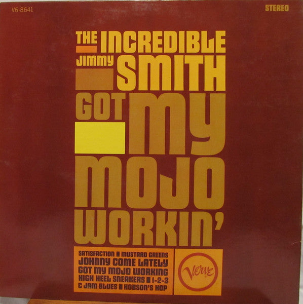 The Incredible Jimmy Smith - Got My Mojo Working - VG+ LP Record 1965 Verve USA Stereo Original Vinyl - Jazz / Hard Bop / Soul-Jazz - Shuga Records