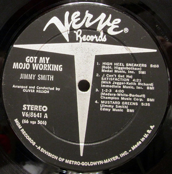 The Incredible Jimmy Smith - Got My Mojo Working - VG+ LP Record 1965 Verve USA Stereo Original Vinyl - Jazz / Hard Bop / Soul-Jazz - Shuga Records