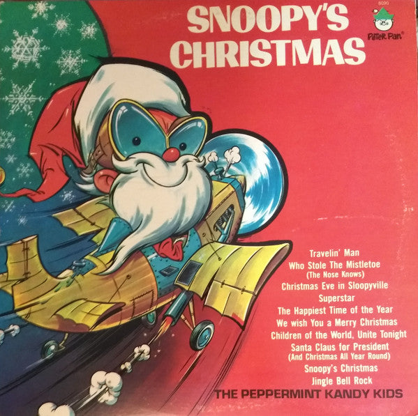 The Peppermint Kandy Kids - Snoopy's Christmas - VG LP Record 1977 Peter Pan USA Vinyl - Holiday / Christmas / Children's - Shuga Records