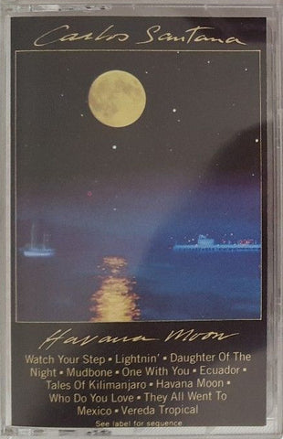 Carlos Santana – Havana Moon - Used Cassette 1983 Columbia Tape - Blues Rock