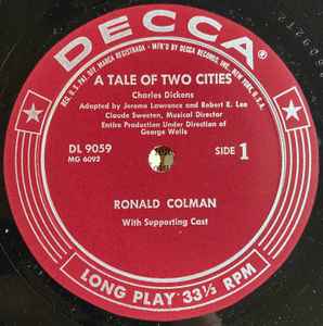 Victor Young & Ronald Colman - A Tale of Two Cities / Lost Horizon - Mint- LP Record 1956 Decca USA Original Vinyl - Soundtrack - Shuga Records
