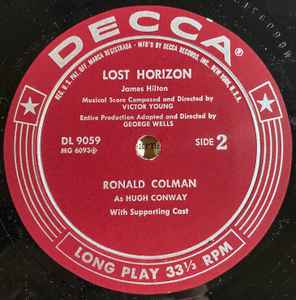 Victor Young & Ronald Colman - A Tale of Two Cities / Lost Horizon - Mint- LP Record 1956 Decca USA Original Vinyl - Soundtrack - Shuga Records