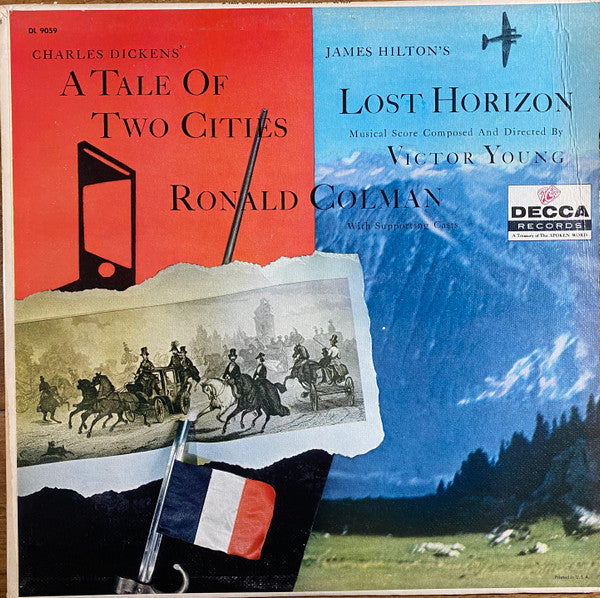Victor Young & Ronald Colman - A Tale of Two Cities / Lost Horizon - Mint- LP Record 1956 Decca USA Original Vinyl - Soundtrack - Shuga Records
