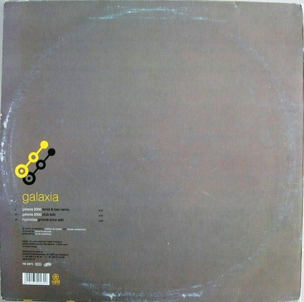 Galaxia - Galaxia 2000 / Hypnotize - VG+ 12" Single Record 2000 Yeti Belgium Vinyl - Trance - Shuga Records