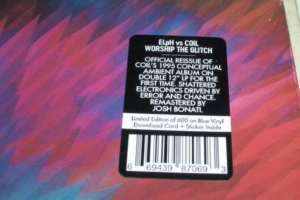 ELpH vs Coil - Worship The Glitch (1995) - New 2 LP Record 2018 Dais USA Blue Vinyl - Electronic / Darkwave / Ambient / Glitch - Shuga Records