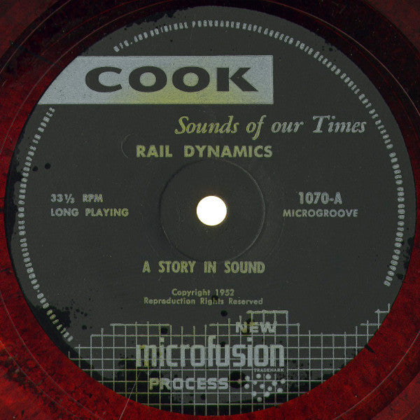 Rail Road Sounds - Rail Dynamics - Cook Laboratories USA Red Vinyl - Non-Music / Field Recording - Shuga Records