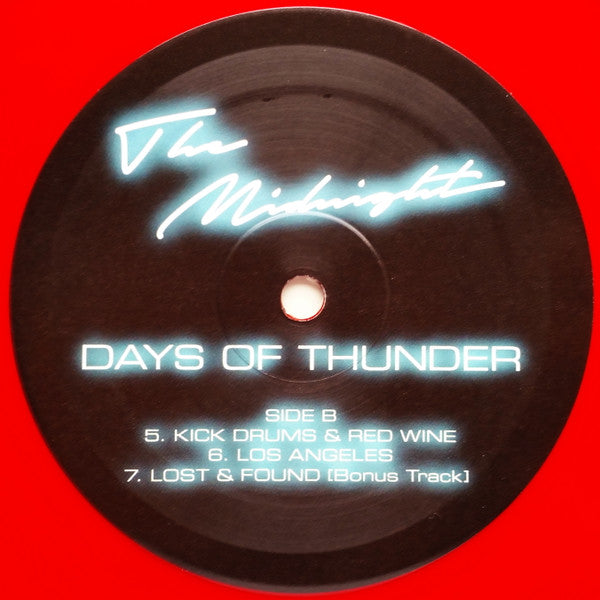 The Midnight - Days Of Thunder - New (opened to verify color) LP Record 2018 Self-released Red Vinyl - Electronic / Synthwave - Shuga Records